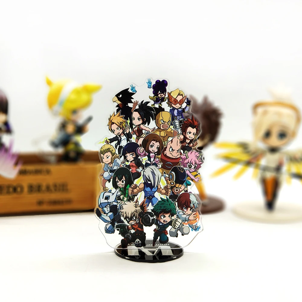 Love Thank boku no My Hero Academy Class A милая фигурка на акриловой подставке модель двухсторонняя пластина Держатель Топпер аниме японский