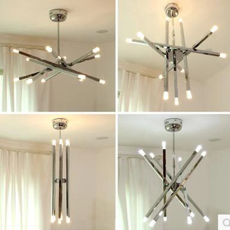 Simple and modern lamps lighting Nordic creative personality living room dining bedroom adjustable LED chandeliers led lamp | Лампы и