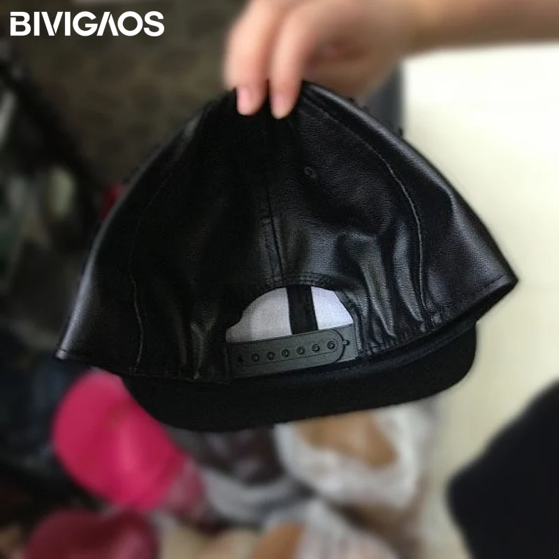 Новые модные повседневные бейсболки унисекс черные пустые из искусственной кожи