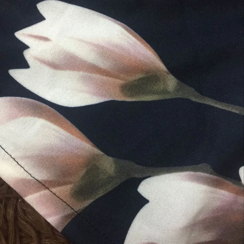 

Fashion Summer Women Sexy Shorts High Waist Zipped Flowers Printing Ladies Girls Casual Wide Leg Short Trouser