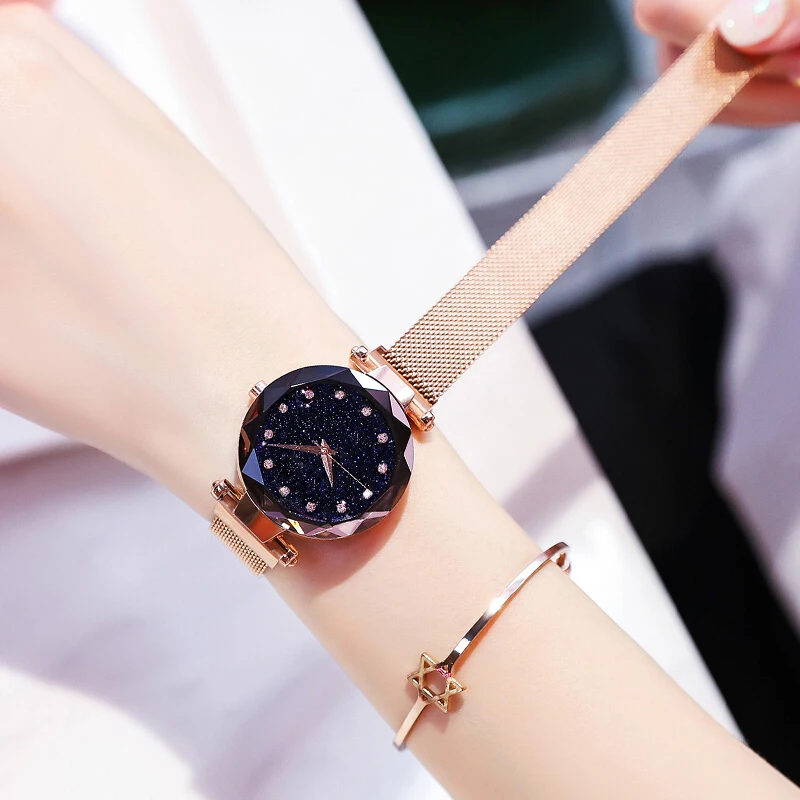 2018 популярные женские часы модные элегантные магнитные пряжки таинственные