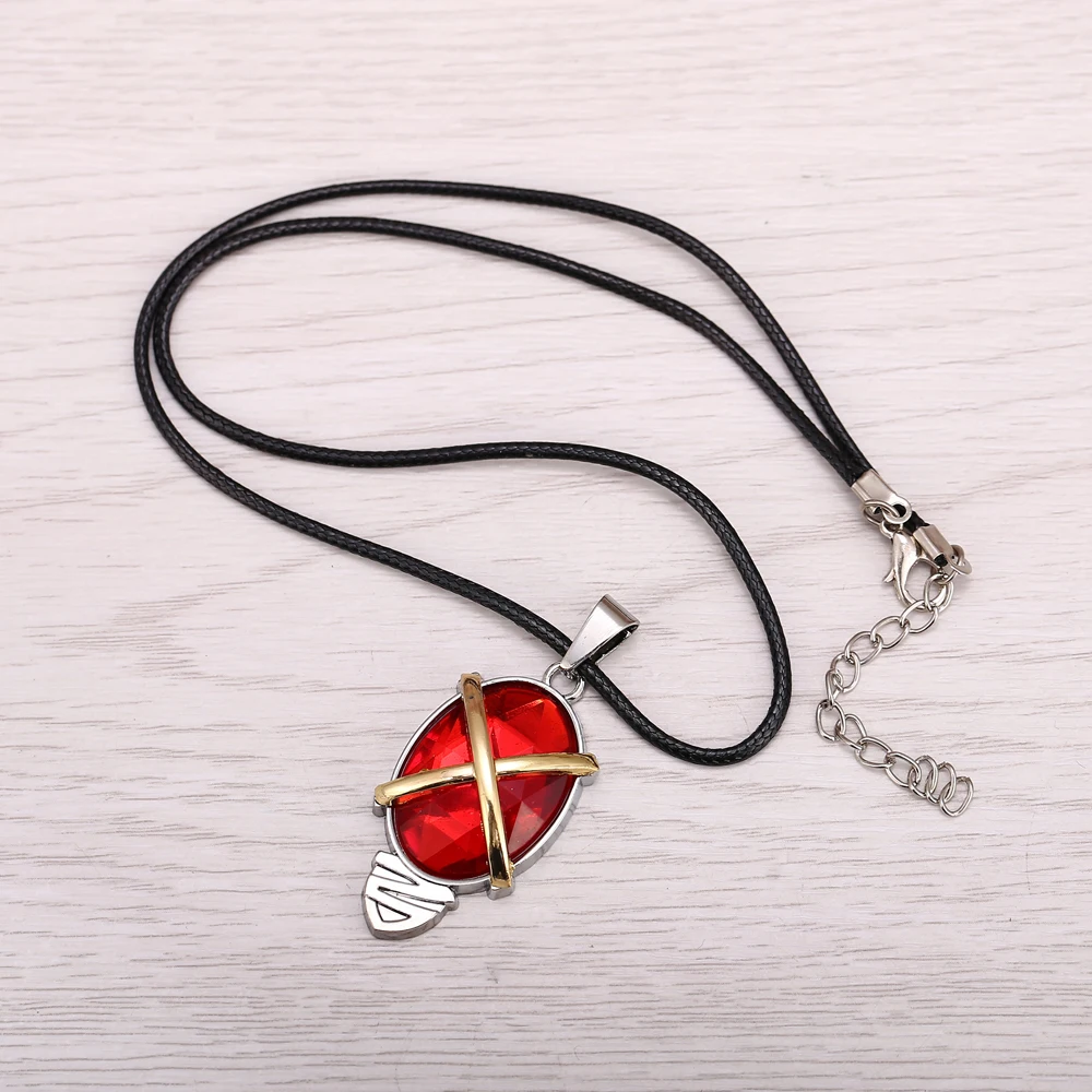 J Store аниме сувенир Shakugan no Shana кулон ожерелье s Красный Кристалл ожерелье модные аксессуары
