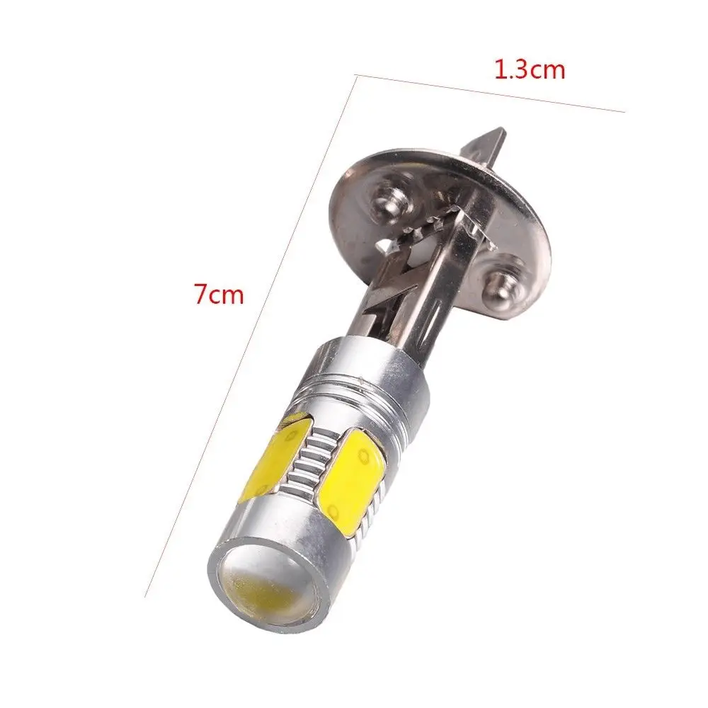 Красный 12V H1 7,5 W SMD светодиодный 5 COB объектив задний противотуманный светильник лампа для автомобиля лампы Белый Янтарный синий