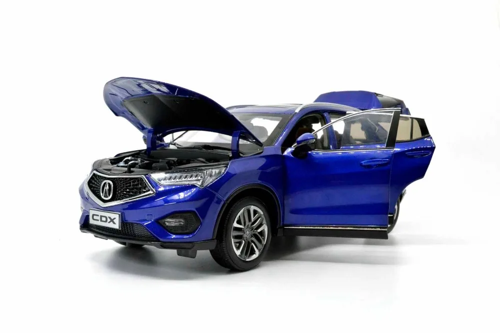 1/18 1:18 1 18 масштаб Acura CDX 2018 SUV Blue статическое моделирование литье под давлением