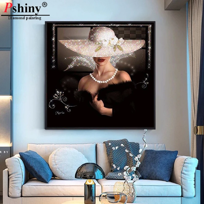 3d Алмазная живопись Pshiny сделай сам портрет вышивка крестиком алмазная красота