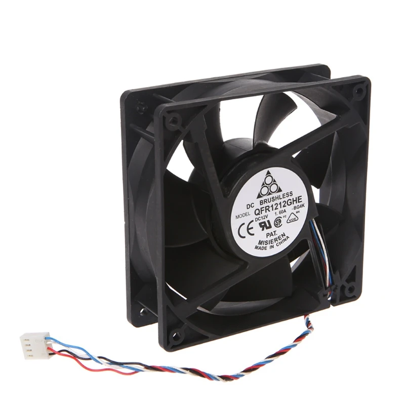 2020 Новый 120x120x38 мм бесщеточный DC 12V 1.6A ШИМ Вентилятор охлаждения сервера для Delta