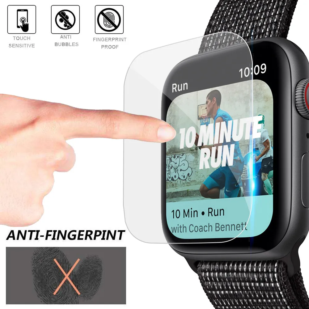 5 упаковок защитная пленка для экрана из ТПУ с полным покрытием Apple Watch серии 4 (44