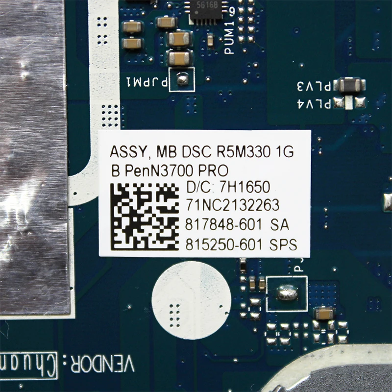Для hp павильон 250 G4 15-AC Материнская плата ноутбука N3700 Процессор R5 M330 1G GPU DDR3 817848-601 815250-601 ABQ52 LA-C811P