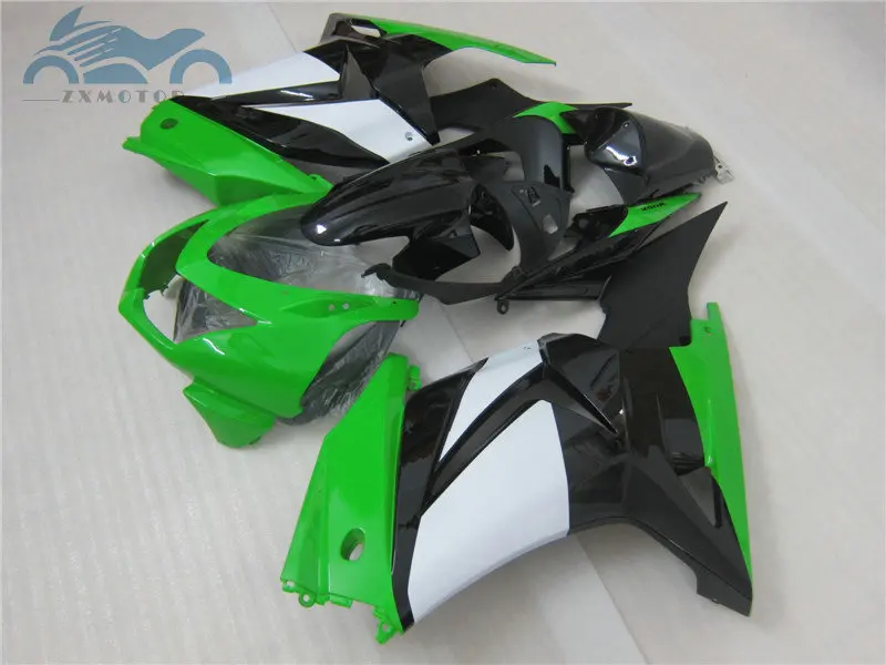 ABS впрыски обтекатели комплект для KAWASAKI 2008- Ninja250 ZX 250R двигатель дорога гоночная обтекаемая форма наборы EX250 08 09-14 зеленый кузов