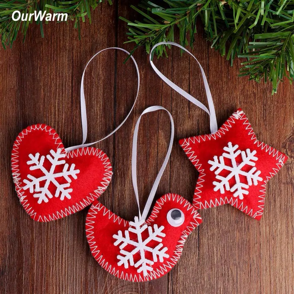 3 шт. декоративные подвески для новогодней ёлки|ornaments christmas|christmas ornaments birdsornamental birds