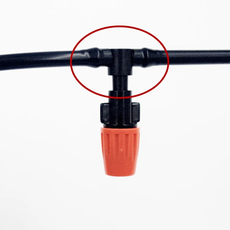 100 шт. соединители для капельного орошения 6 мм 1/4 дюйма|barbed tee connectors|tee connectorirrigation