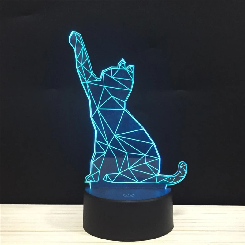 СВЕТОДИОДНЫЙ ночник в минималистичном стиле с 3d рисунком оленя фламинго