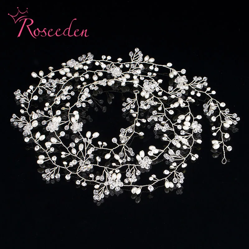 Аксессуары для волос ручной работы 140 см длинная лоза стразы повязка на голову