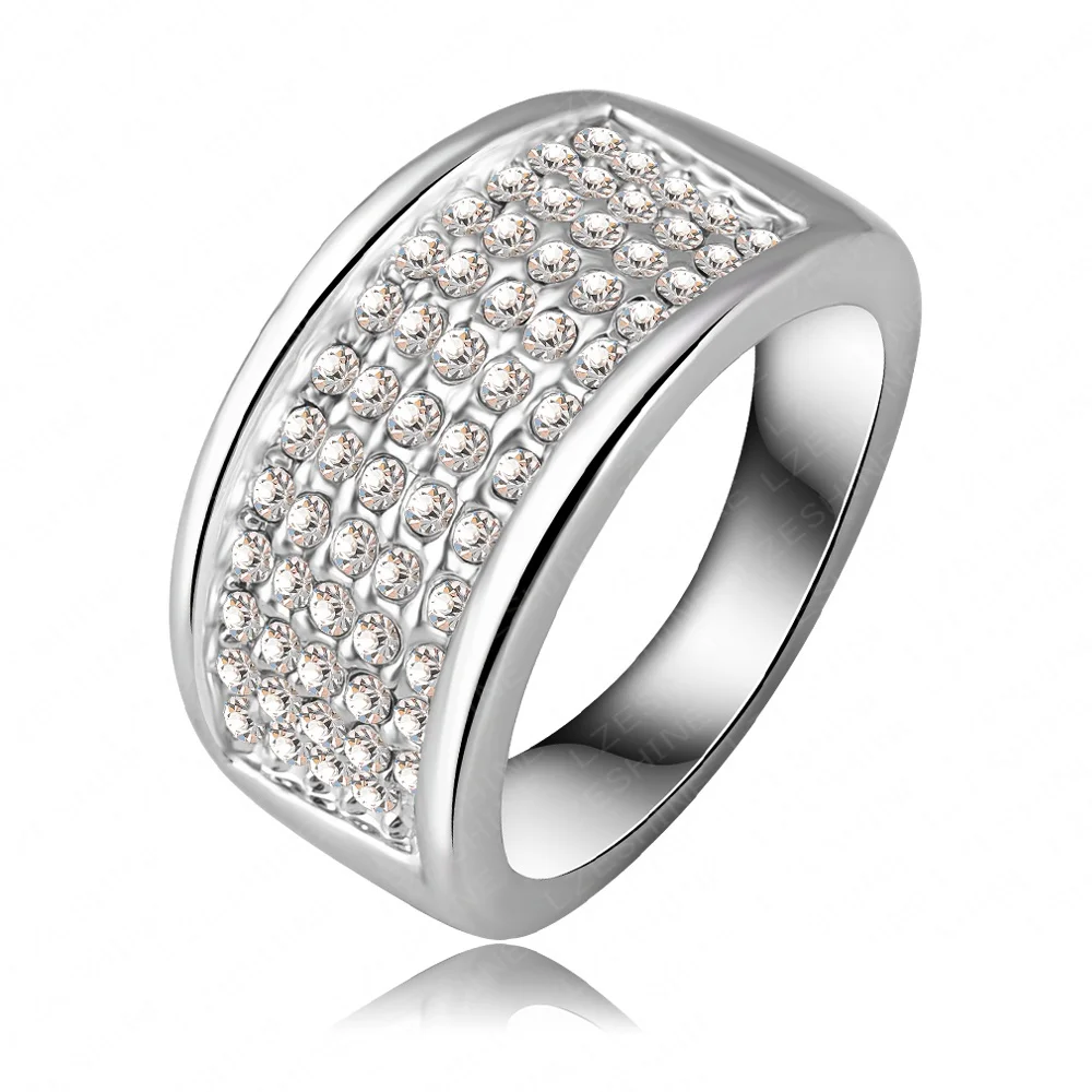 Оптовая продажа модные кольца для помолвки с сеточкой/кольцо серебряным цветом