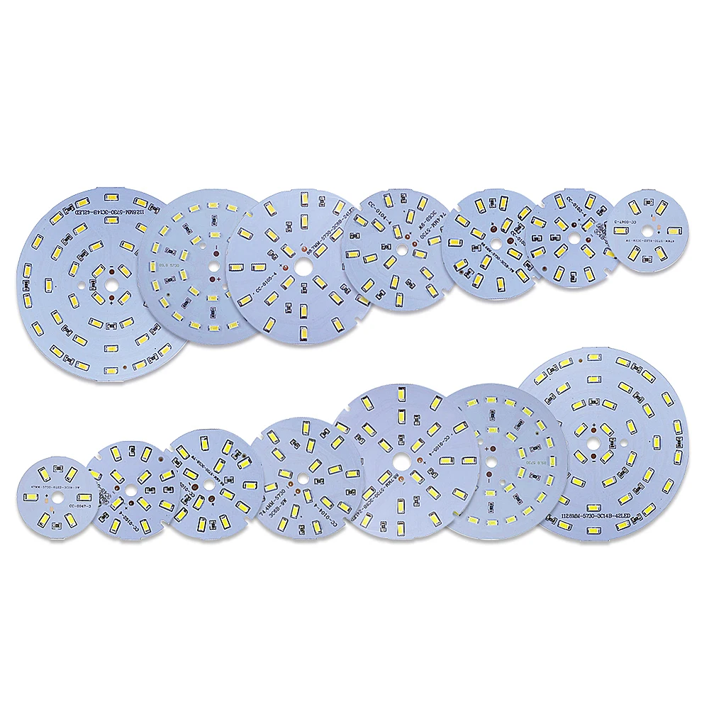 10 шт./лот Светодиодная лампа AC/DC 12V источник света 5730 SMD чип печатной платы 3 Вт 5 7 9 12