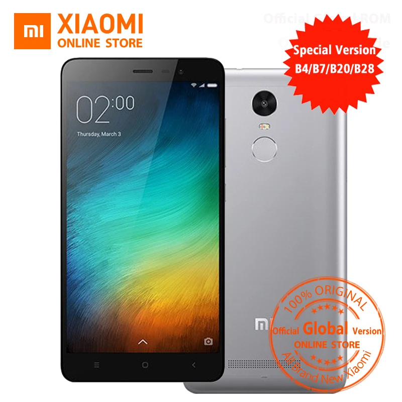 Официальная глобальная версия Xiaomi Redmi Note 3 3i pro премьер-Специальный выпуск
