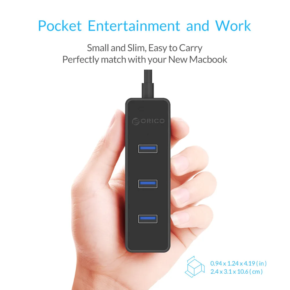 USB-Концентратор ORICO W5PH4 с портом USB 3 0 и поддержкой шины | Компьютеры офис