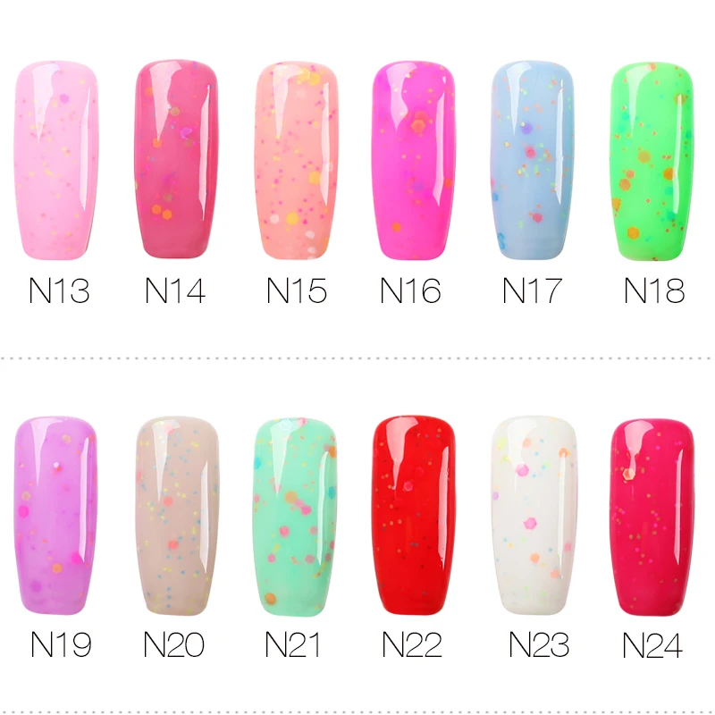 ROSALIND Gel 1S 7 мл серия сырных цветов Гель лак для ногтей маленькая белая бутылка