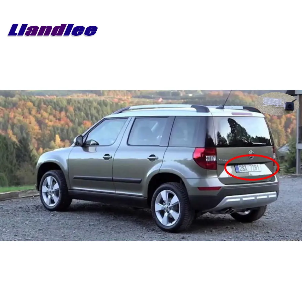 Камера Liandlee Автомобильная камера заднего вида для Skoda Yeti 2013 2017/камера HD CCD ночное