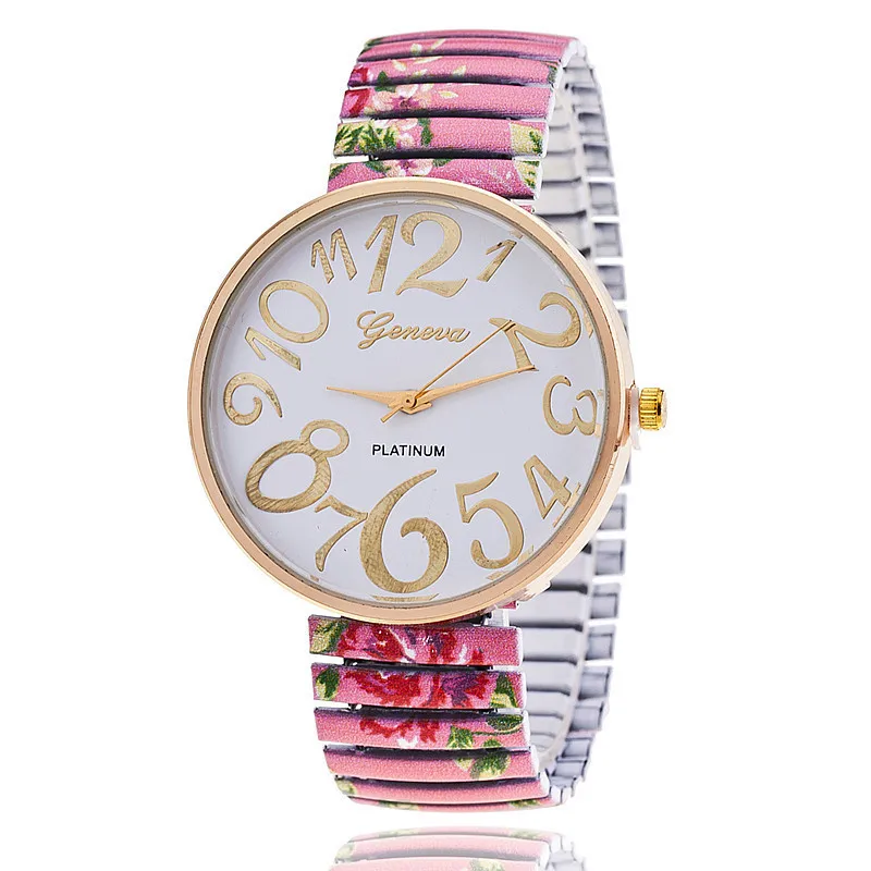 Drop Shipping Women Flower Pattern Watch Casual Ladies Fashion Quartz Wristwatches Female Clock Relogio Feminino | Наручные часы