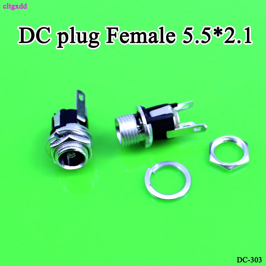 Cltgxdd 1 шт. DC 025M DC025M разъем питания постоянного тока/разъем с гайкой DC5.5 * 2 5 5*2