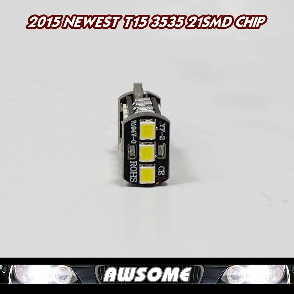 2x T15 W16W 921 светодиодный CANBUS 3535 21SMD светильник высокой мощности совместимый с T10 W5W