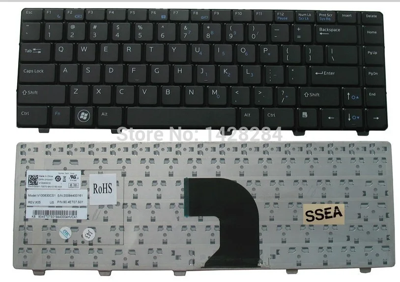 SSEA Новый Ноутбук США черная клавиатура для DELL Vostro 3300 3400 3500 V3300 Бесплатная