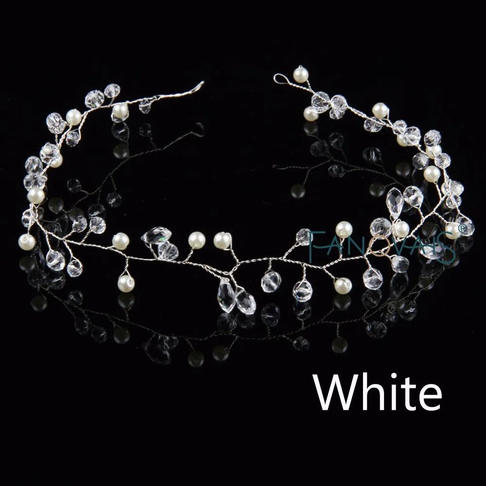 Crystal Pearls Bridal Head Wear For Wedding Bridesmaid Veil Boho Style beach Accessories 2019 | Свадьбы и торжества