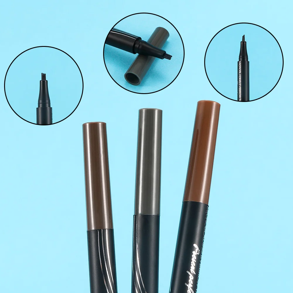 3 Colors Automatic Matte Eyebrow Pencil Waterproof Tattoo Brush Long-lasting Cosmetics Makeup Eye Brow Pen | Красота и здоровье