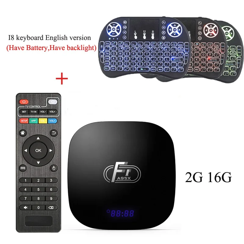 2G16G Add Color I8 Wechip Smart Android 8,1 OS tv BOX 2 Гб 16 Гб 2,4G Wifi Amlogic S905W четырехъядерный медиаплеер Поддержка 3D HD телеприставка PK X96 mini - Цвет: 2G16G Add Color I8