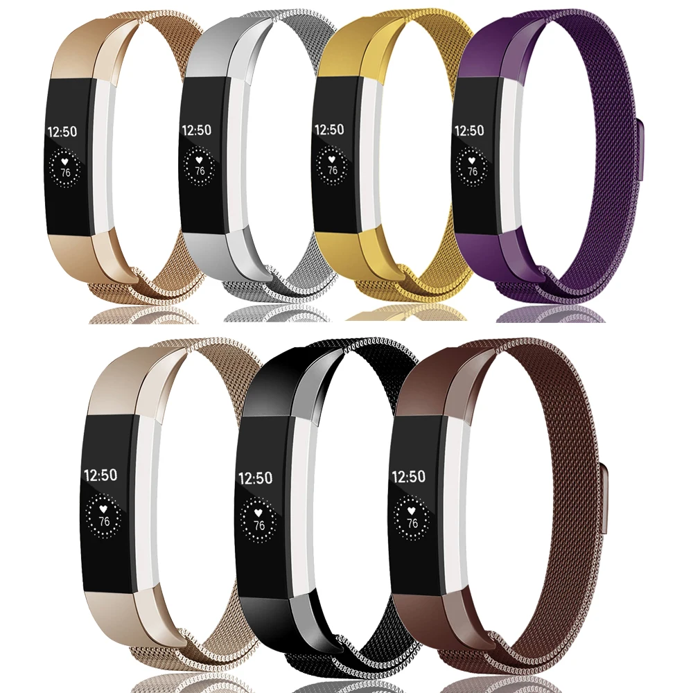 Металлические ремешки для Fitbit Alta HR Миланская Магнитная Петля ремешок из