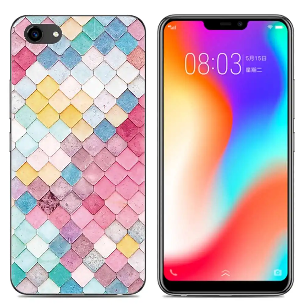 Phone Case For Vivo Y83/Y81/Y81S 6.22-inch Marble Floral High Quality Painted TPU Soft Silicone Skin Back Cover Shell |
