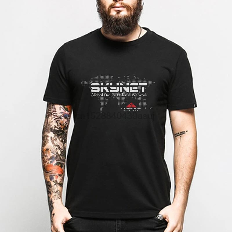 Терминатор футболка с надписью &quotSkyNet&quot для мужчин и женщин Футболка Евро Размер