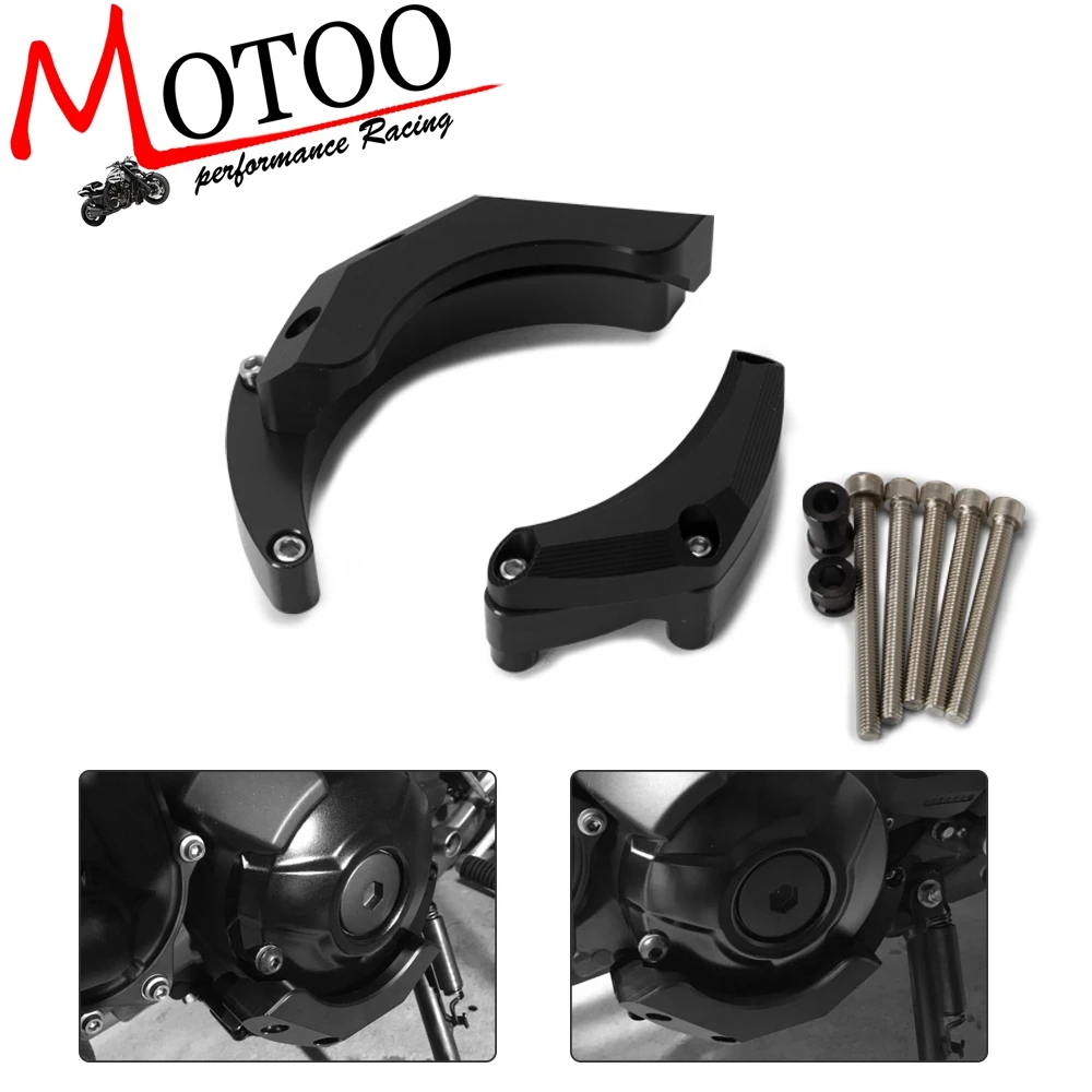 Защита двигателя чехол ползунок Cover Protector для Yamaha MT-09 MT09 MT 09- FJ-09 Tracer 900 XSR900