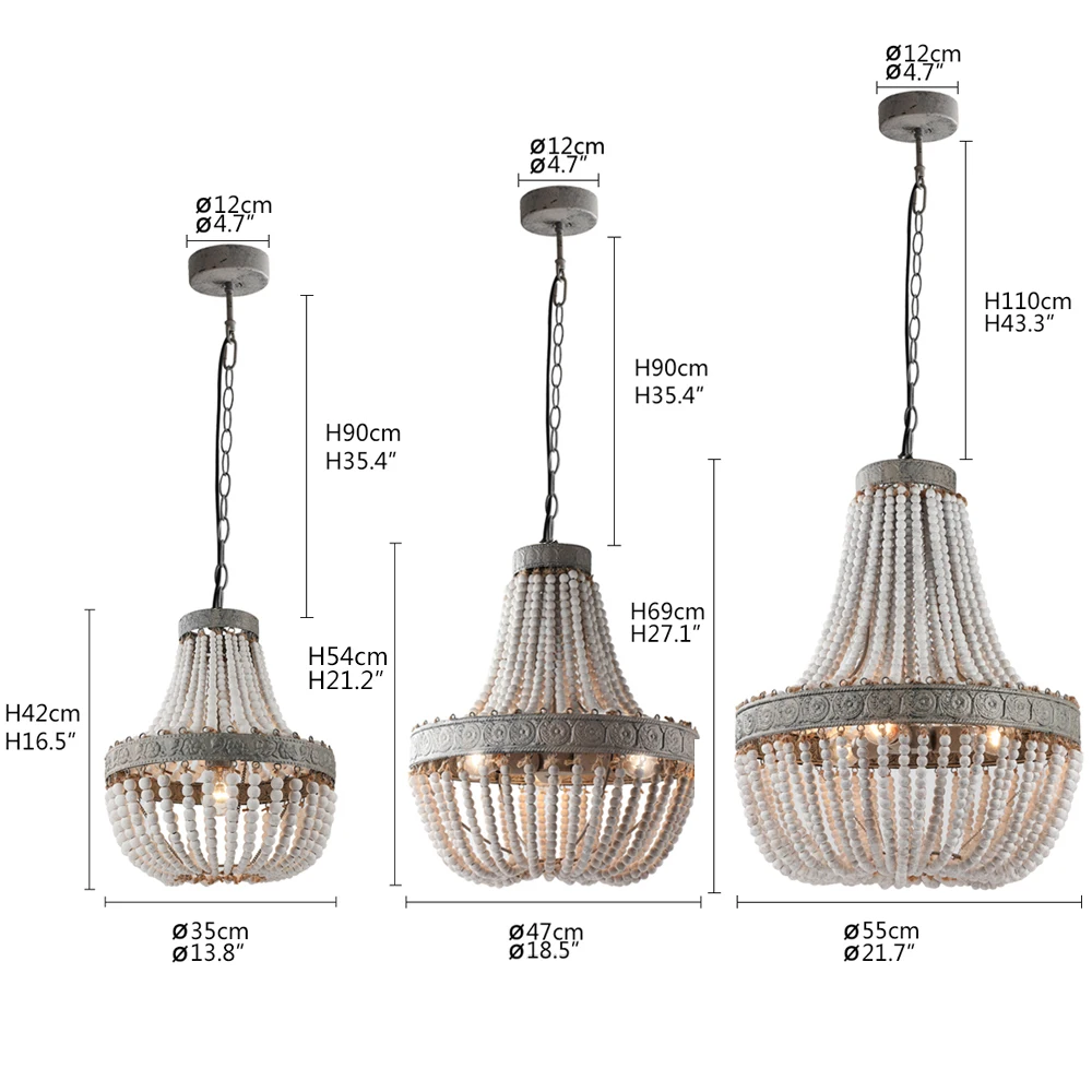 Дешево Античный Ретро Лофт Винтаж деревенский круглый Деревянные Бусины подвесной светильник со светодиодной подсветкой для гостиницы гостиной ...