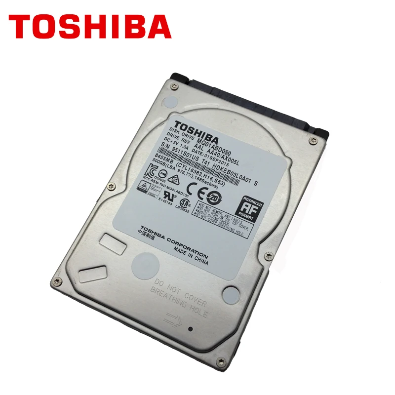 Внутренний жесткий диск TOSHIBA для ноутбука 500 Гб г HDD 2 5 дюйма 5400 об/мин 8 м SATA MQ01ABD050