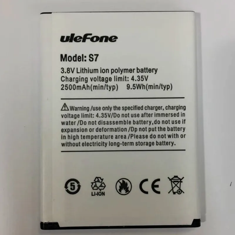 Аккумулятор 2500 мАч для Ulefone S7 (5 0 дюйма MTK6580) с кодом отслеживания - купить по