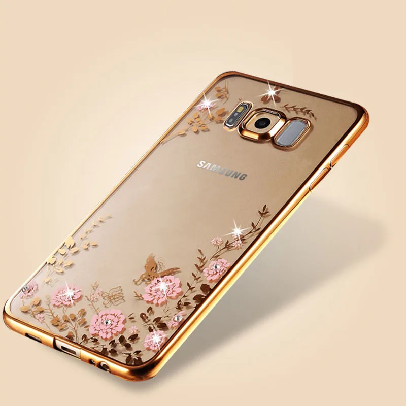 Yuetuo оригинальный роскошный золотой чехол из ТПУ для samsung galaxy S8 S8plus s 8 plus s8plus
