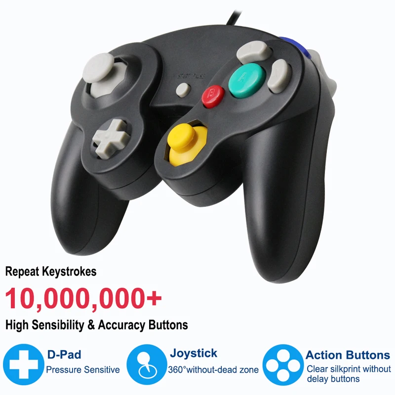 USB проводной контроллер для Gamecube консоли ручной джойстик NGC с usb портом ПК