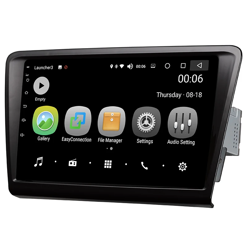 Автомобильный мультимедийный плеер 1 Din Android 8,0 автомобильный DVD для Volkswagen Skoda rapid 2013- " 4G/32G сенсорный экран автомобильный Радио gps