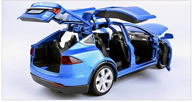 Модель автомобиля Tesla MODEL X из сплава игрушечные автомобили бесплатная доставка