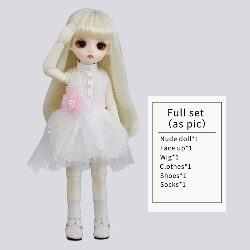 Full set B aspic LCC Marie BJD SD кукла 1/6 тело высокое качество смолы игрушки бесплатно глазные шары Мода Oueneifs магазин luodoll - Цвет: Full set B aspic