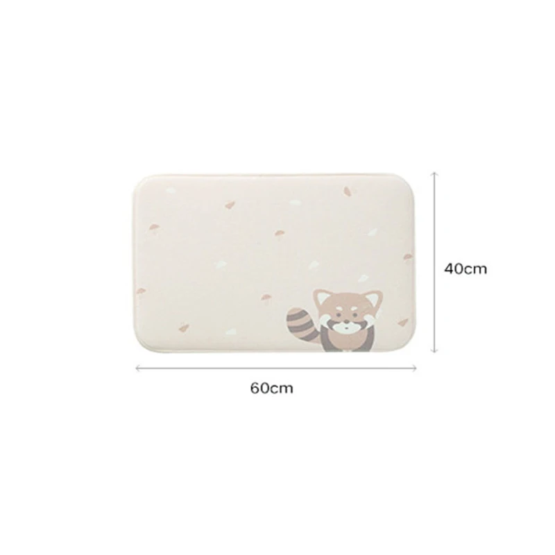 1 шт. 40x60 см коврик для ванной Мультфильм утолщенный антискользящий салон дверной