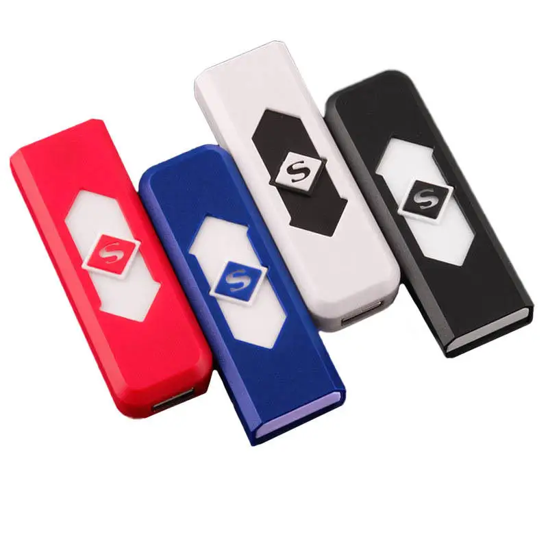 2019New ветрозащитный хороший подарок бездымный USB прикуриватель ветрозащитная