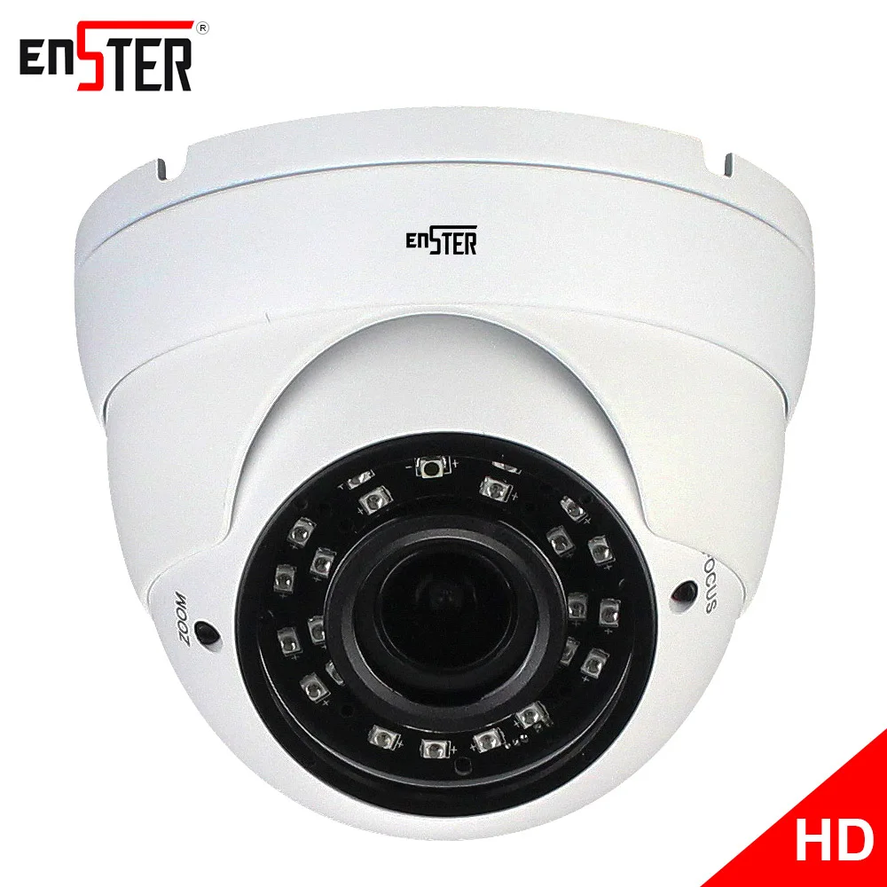 

Металлическая купольная Водонепроницаемая камера 4 в 1 Enster IP66 AHD CVI TVI CVBS для системы видеонаблюдения