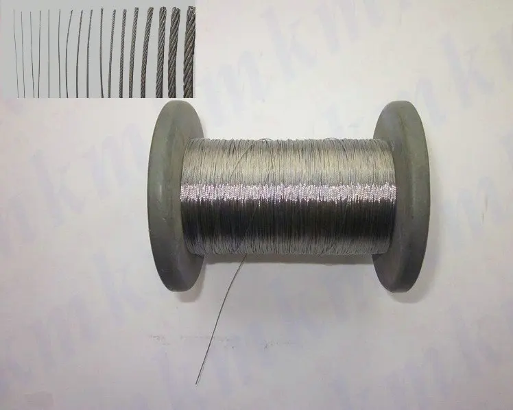 100 м/рулон металлический трос из нержавеющей стали AISI 304 1 2 мм 7X7|wire rope|rope silkwire rope loop