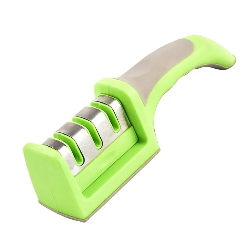 High Quality Professional Knife Sharpener Kitchen Sharpening Stone Tungsten Steel and Ceramic Knives Accessories | Дом и сад