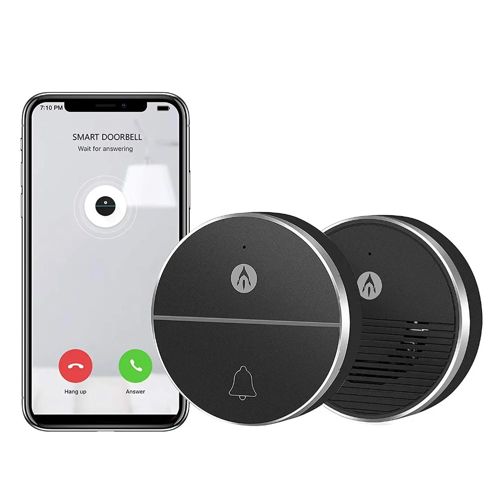 Расширяемый умный беспроводной Wifi дверной звонок с кольцом система оповещения о