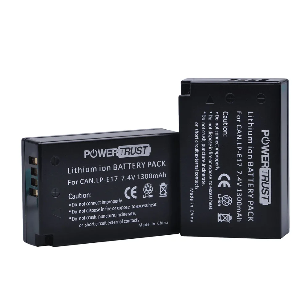 Литий ионный аккумулятор PowerTrust для Canon EOS M3 M5 750D 760D 800D T6i T6s 8000D Kiss X8i 1300 мАч|battery for