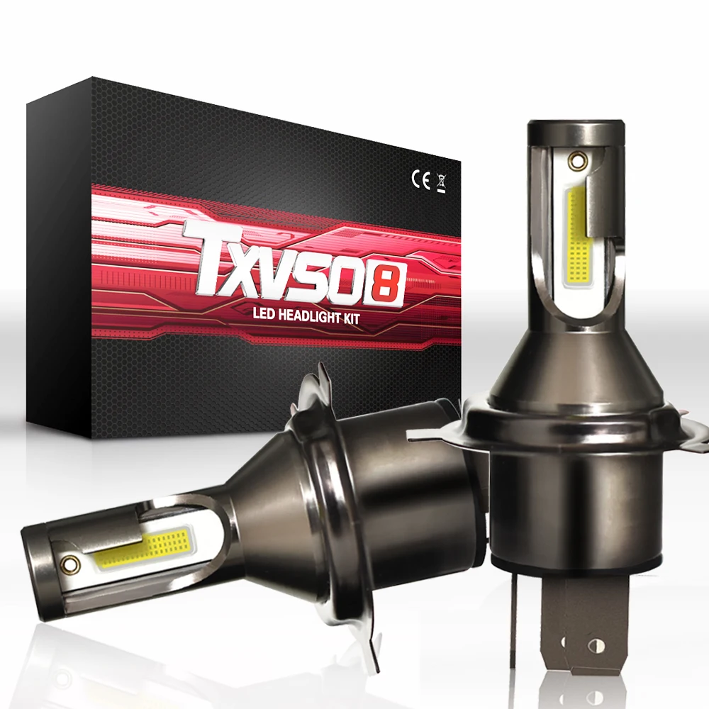 

2pcs 55W Car LED Headlight Lamp H4/H7 Kit 6000K White Bulb High/Low Beam LED Headlights For Car, Automotive